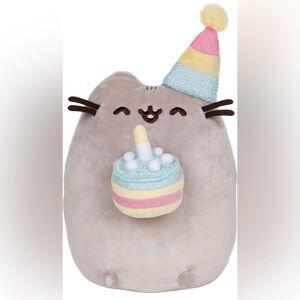 PUSHEEN | GUND Pusheen Birthday Cake Plush Stuffed Animal Cat, 9.5”